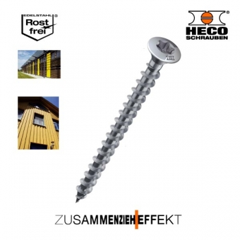 4,5 x 60 mm, HECO Fassadenschraube aus Edelstahl