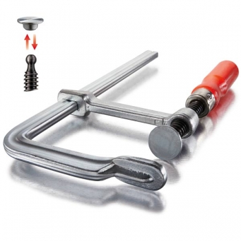Bessey GZ40-12 Ganzstahlzwinge mit Holzgriff