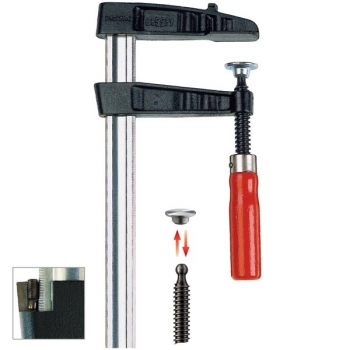 TGK80, Bessey Temperguss Schraubknecht mit Holzgriff