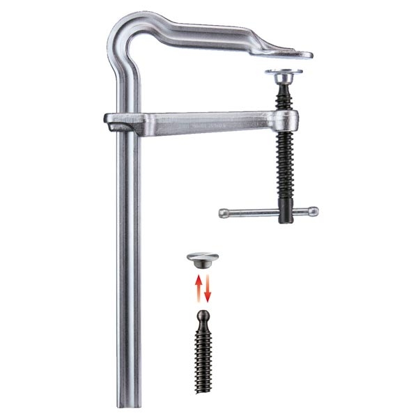 Bessey GM30ZK OMEGA-Bogen Ganzstahlzwinge mit Knebelgriff