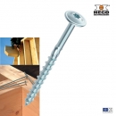 HECO 8,0 x 160 mm Tellerkopfschraube Topix mit Teilgewinde, 50 Stück